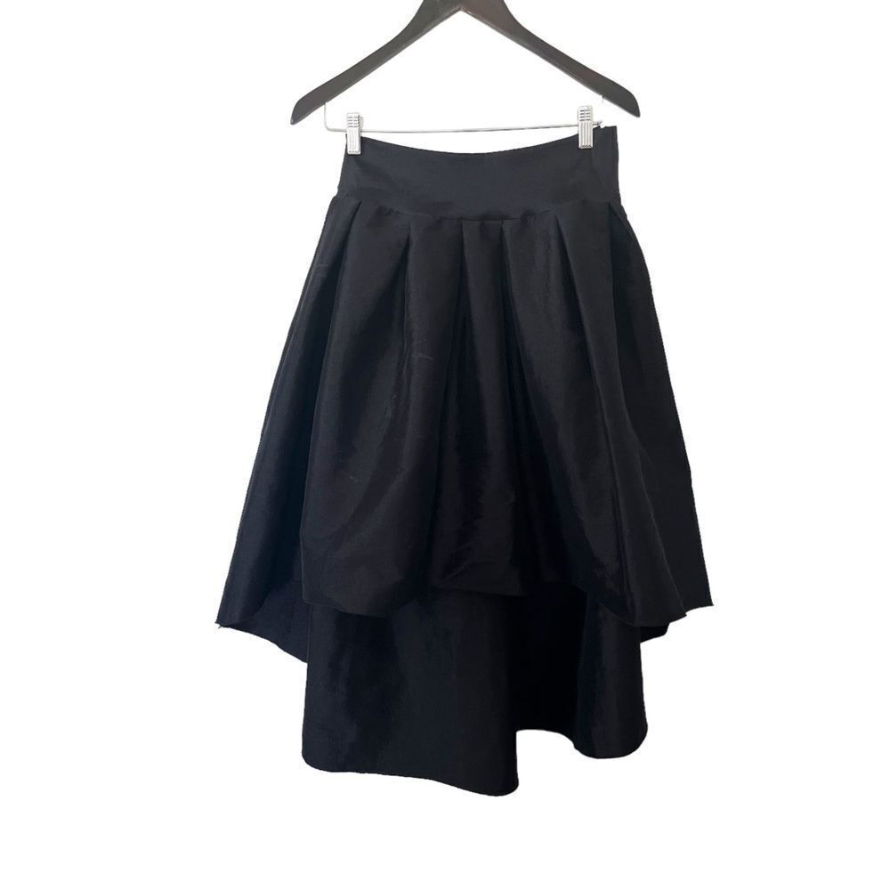 YaYa & Co Black Hi/lo Side Bow Full Skirt